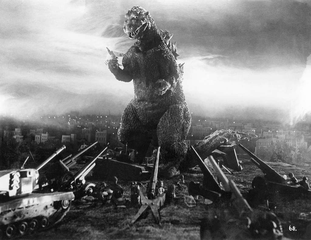 One of the movies that introduced groundbreaking special effects, Godzilla. 